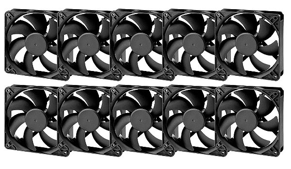 10x Micro Ventilador Ventoinha Com Bucha 92x92x25mm 12v