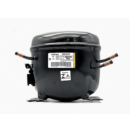 Motor Compressor 1/4+ HP EGAS80HLP Embraco Gás R134A 220V