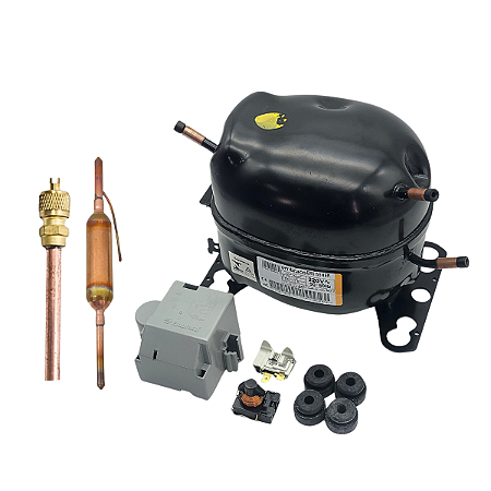 Motor Compressor 1/6 EMI55HER Embraco Gás R134A 220V + Brindes