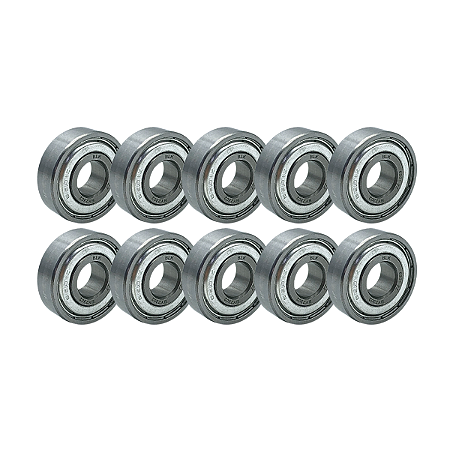 Kit 10 Rolamentos 6201 Zz Rígido 12x32x10
