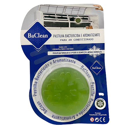 Kit 10 Pastilhas Bactericida Aroma Ar Condicionado 30g