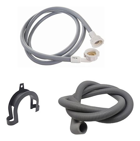 Kit Mangueira Entrada E Saída De Agua Com Curva De Brindew