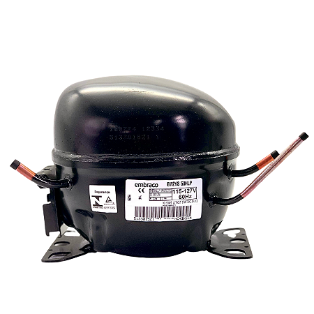 Motor Compressor 1/6 HP EM2YS50HLP Embraco Gás R134A 110V