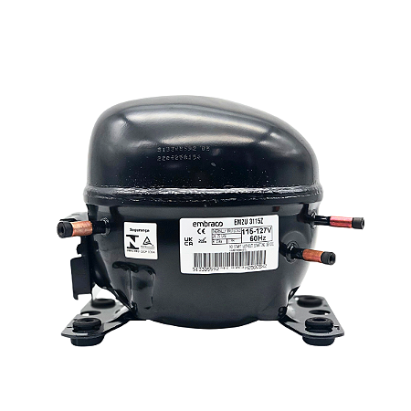 Motor Compressor 1/4+ HP EM2U3115Z Embraco Gás R134a 127V