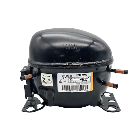 Motor Compressor 1/5 HP Embraco EM2U3111Z Gás R134A 220V