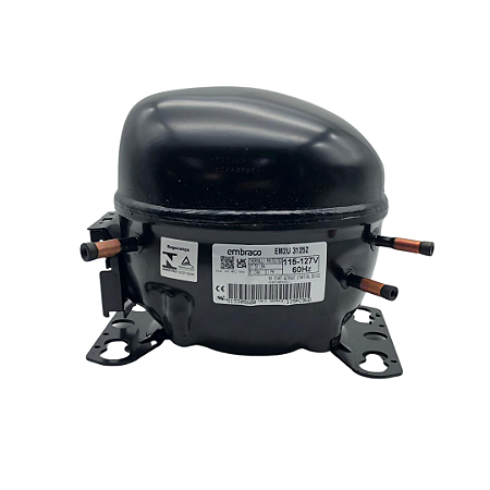 Motor Compressor 1/3+ HP EM2U3125Z Embraco Gás R134a 110V