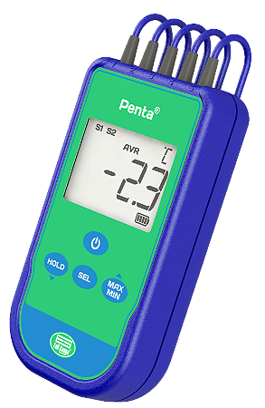 Termometro Full Gauge Refrigeração Liquidos Penta 5 Sensores