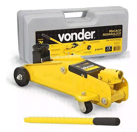 Macaco Hidráulico Jacaré 2 Toneladas Vonder Rebaixado 2t