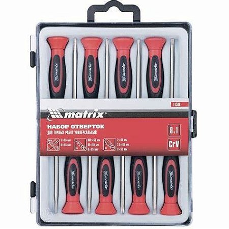 Jogo De Chave De Precisão - 8 Peças - Mtx Torx Fenda Philips