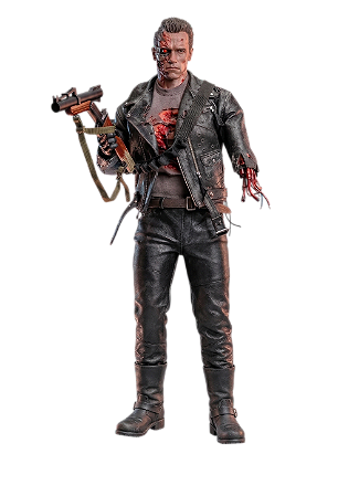 Boneco Hot Toys T800 Battle Damaged 2.0 Dx46 Exterminador Do Futuro Geek