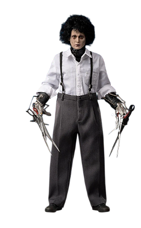 Boneco Edward Scissorhands Present Toys Edward Mãos de Tesoura 1/6