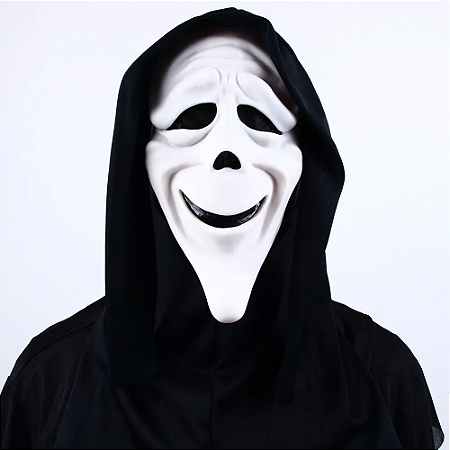 Máscara Realista Terror Horror Halloween Ghost Face Panico versão 02