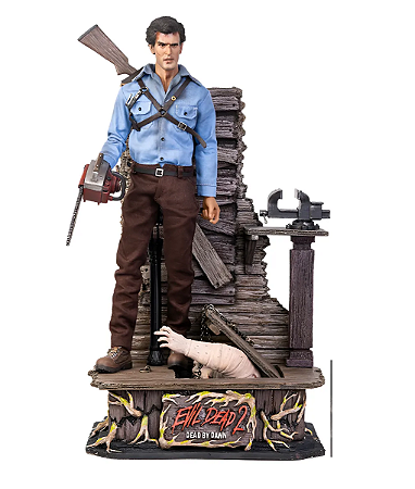 Boneco Evil Dead  1:6 de Ash Williams Asmus Toys DeLuxe Versão