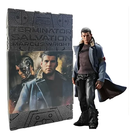 Boneco Marcus Wright Terminator Salvation Hot Toys Exterminador Geek