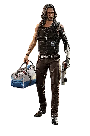 Boneco Johnny Silverhand Cyberpunk 2077 Keanu Reeves  Escala 1/6 Hot Toys -  Geek