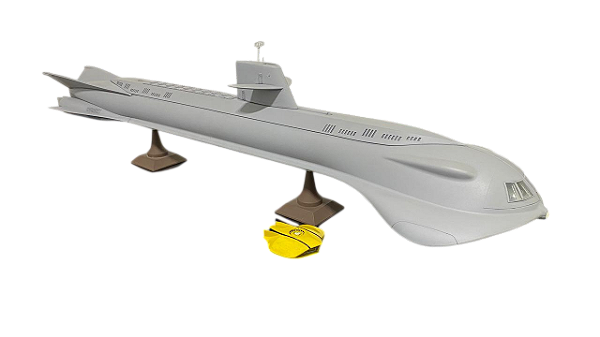 Submarino Seaview Grande 1/128 Moebius Submarino Viagem ao Fundo do Mar Kit Finalizado