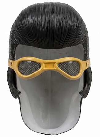 Máscara de Látex Meia Face de Elvis Presley – Estilo Retrô Realista para Fantasias, Shows e Halloween
