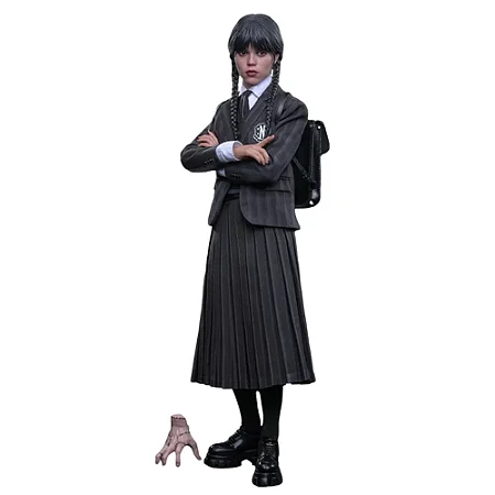 Boneca Figura Wednesday - Wednesday Netflix - 1/6 Scale - Hot Toys wandinha addams