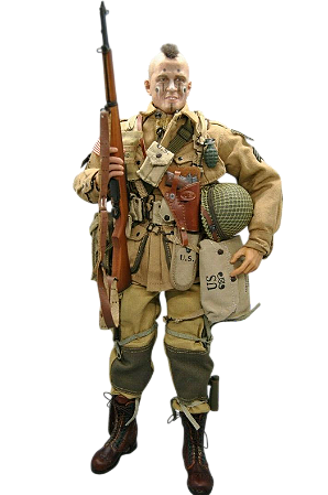 Boneco Jake McNiece da 101ª Divisão Aerotransportada no Dia D (1944) 1/6, Soldier Story