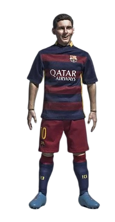 Boneco Lionel Messi 1/6 da marca ZCWO FC Barcelona da temporada 2015/16