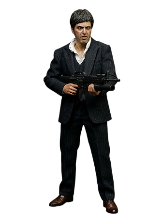 Boneco Scarface Tony Montana Al Pacino Enterbay 1/6 Figure Combat Ver. Geek