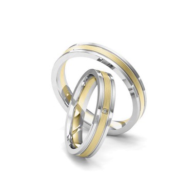 Par de alianças Émotion