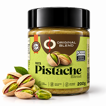 Pasta Nuts Pistache 200g Original Blend - Vegano - Low Carb