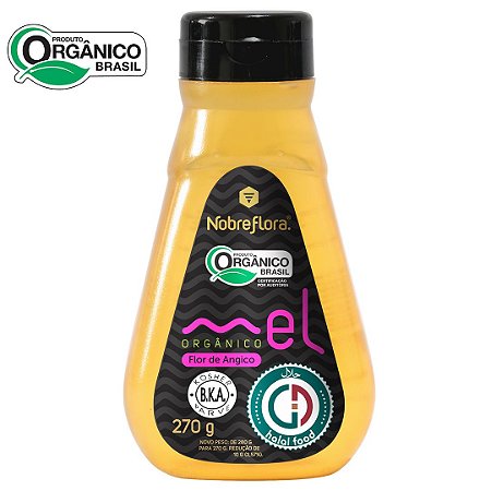 Mel Orgânico Flor de Angico 270g NobreFlora Breyer - Bisnaga