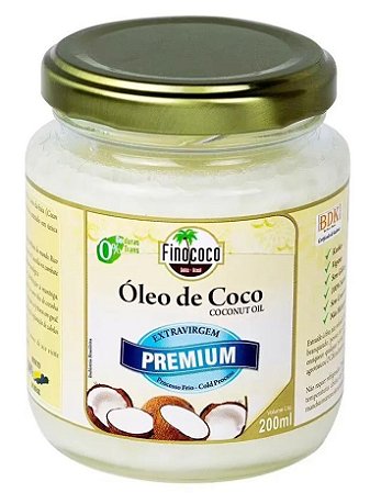 Óleo de Coco Extravirgem Premium 200ml Finococo