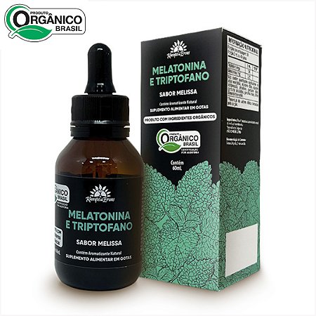 Melatonina Triptofano Melissa Orgânico Líquido 60ml Kampo