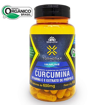 Turmerax Curcuma Vitamina C e Extrato de Própolis 60 Cps