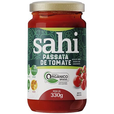 Passata de Tomate Orgânico Certificado Sem Conservantes 330g