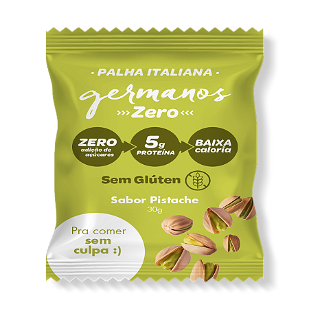 Palha Italiana Pistache Zero Açúcar 30g 5g Whey Protein