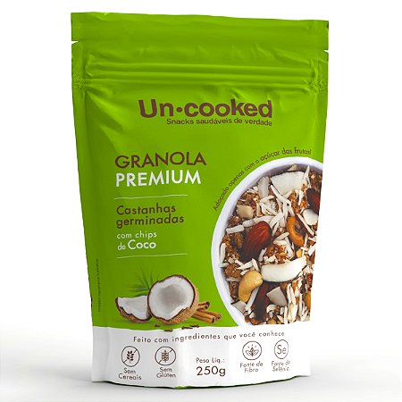 Granola Premium Castanhas Germinadas E Coco 250g Uncooked - Sem aveia