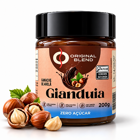 Creme de Avelã Tipo Italiano Gianduia Zero 200g Original Blend Zero Açúcar
