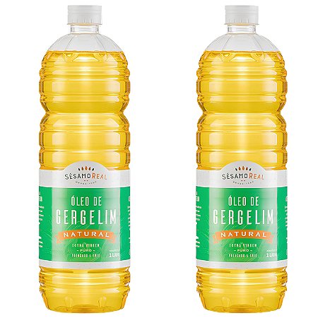 Kit 2x Óleo de Gergelim Extra Virgem 1 Litro Sésamo Real