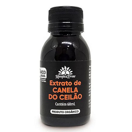 Extrato de Canela do Ceilão Orgânico 60ml Kampo de Ervas