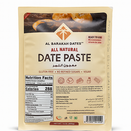 Tãmara em Pasta 100% Pura 500g Al Barakah