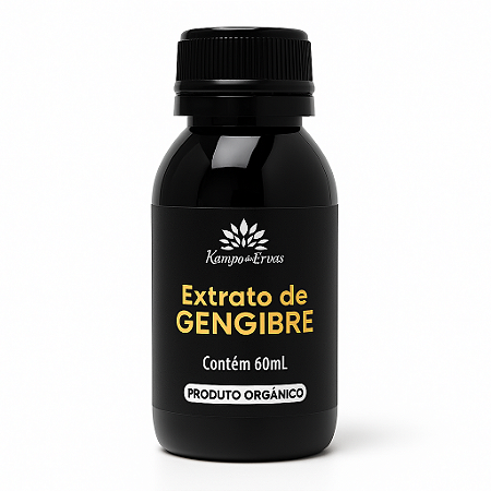 Extrato de Gengibre Orgânico 60ml Kampo de Ervas