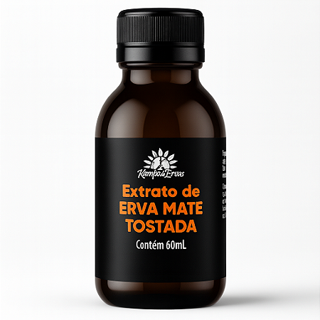 Extrato de Erva Mate Tostado Orgânico 60ml Kampo de Ervas