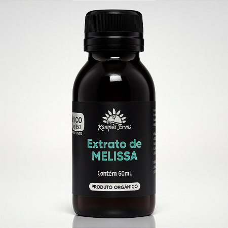 Extrato de Melissa Orgânico 60ml Kampo de Ervas