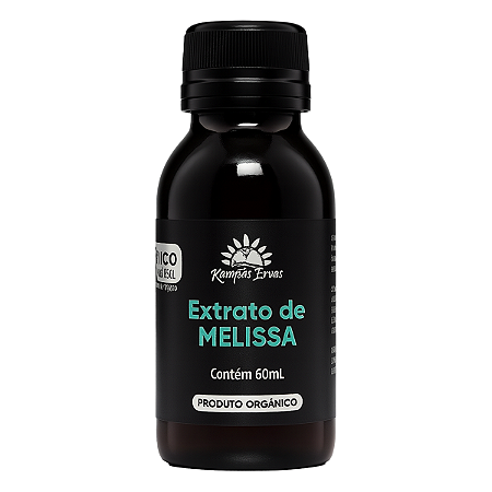 Extrato de Melissa Orgânico 60ml Kampo de Ervas