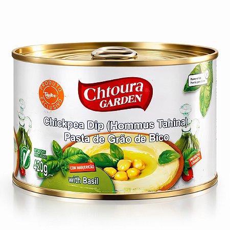 Hommus Patê de Grão de Bico e Manjericão 420g Importado