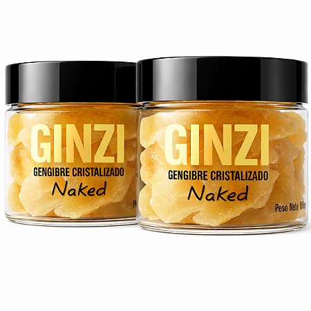 Kit 2x Gengibre Cristalizado Doce Bala Ginzi 100G Importado