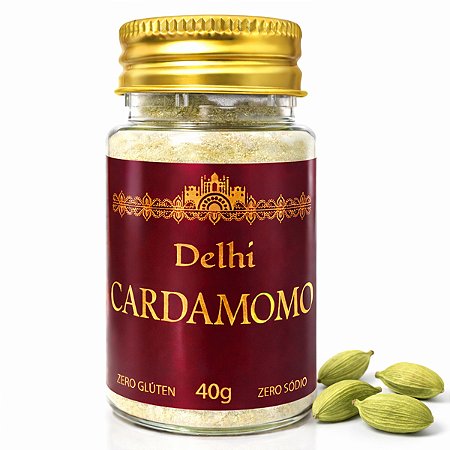 Cardamomo Pó 40g Delhi Especiaria Aromática Indiana 100% Pura