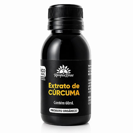 Extrato de Cúrcuma Orgânico 60ml Kampo de Ervas