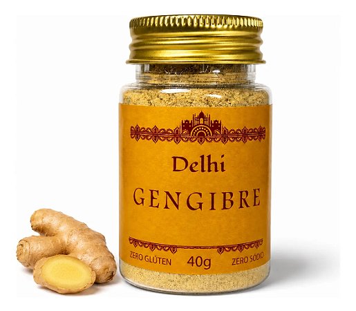 Gengibre Em Pó 100% Puro Delhi 40g Sem Glúten