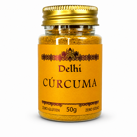 Cúrcuma 100% Pura Importada Premium 50g Delhi Curcuma longa