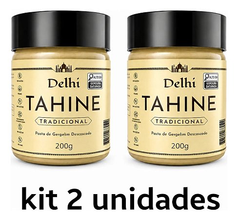 Tahine Pasta De Gergelim Tradicional Delhi 200g Kit 2x Und