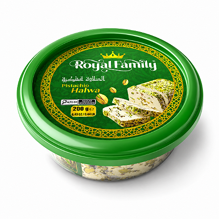 Halawi Com Pistache 200gr Royal Family Importado da Turquia